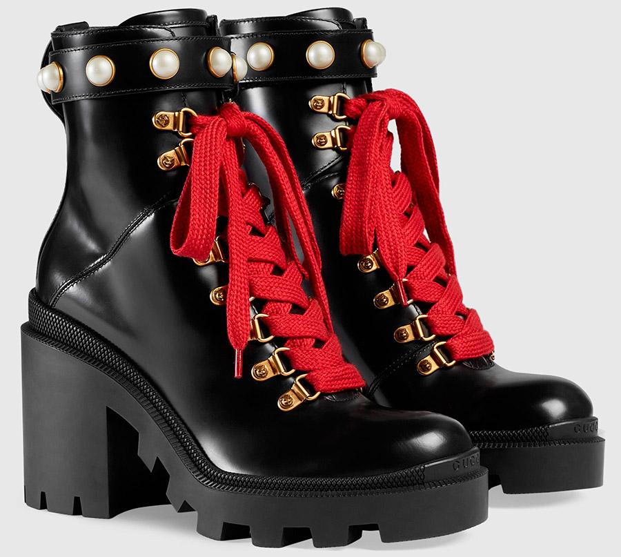 Belles bottes Gucci rugueuses