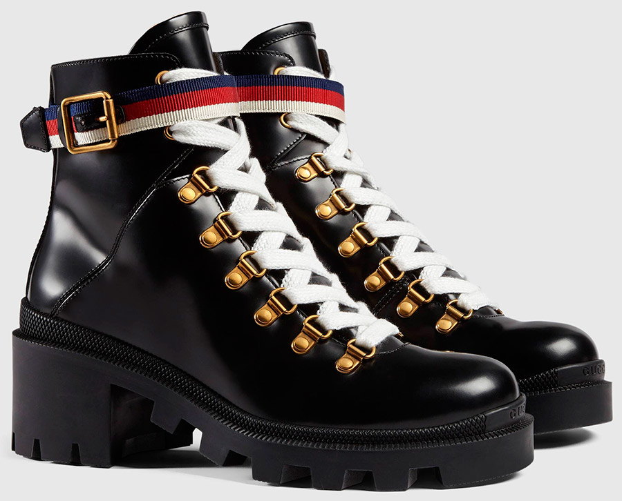 Belles bottes Gucci rugueuses