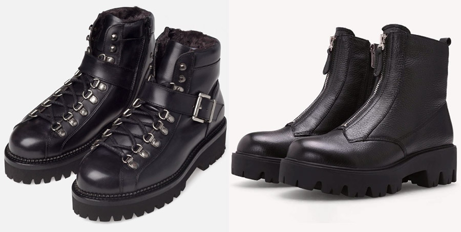 Bottines à semelle épaisse