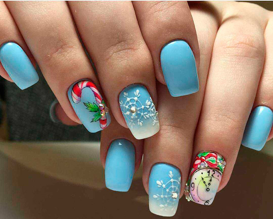 Manucure pour le nouvel an 2026