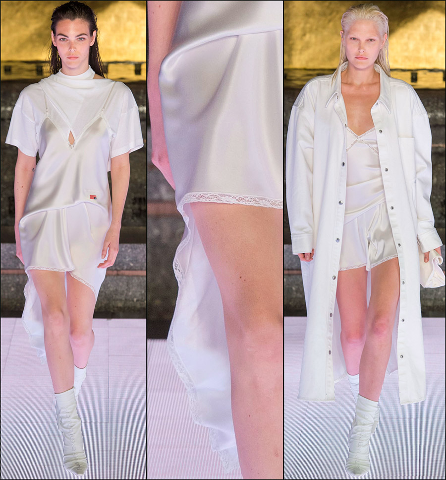 Garniture en dentelle des vêtements