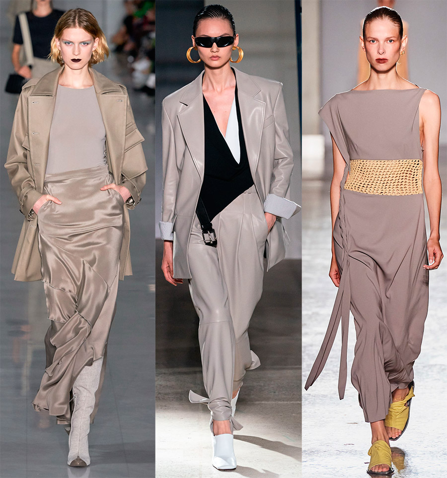 Nuances à la mode dans les vêtements