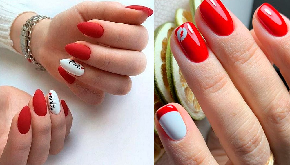 Conception d'ongles rouges