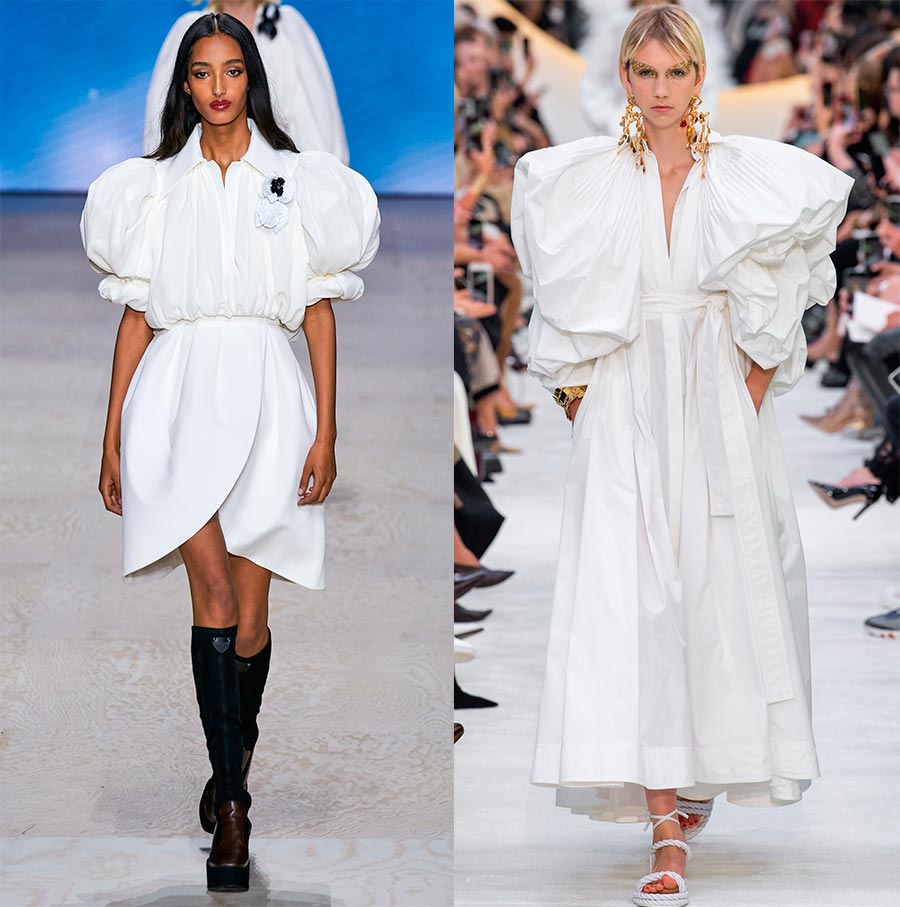 Robes à manches bouffantes