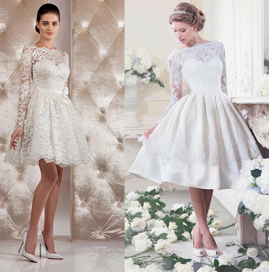 Robe de mariée courte