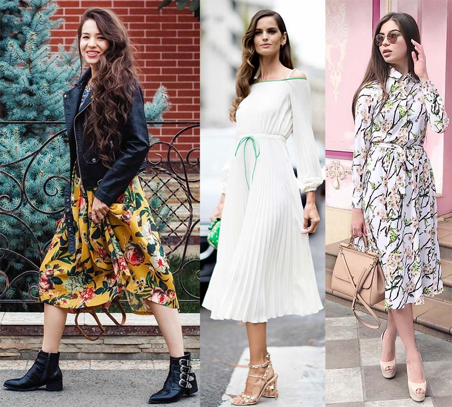 Look avec une robe pour l'intersaison