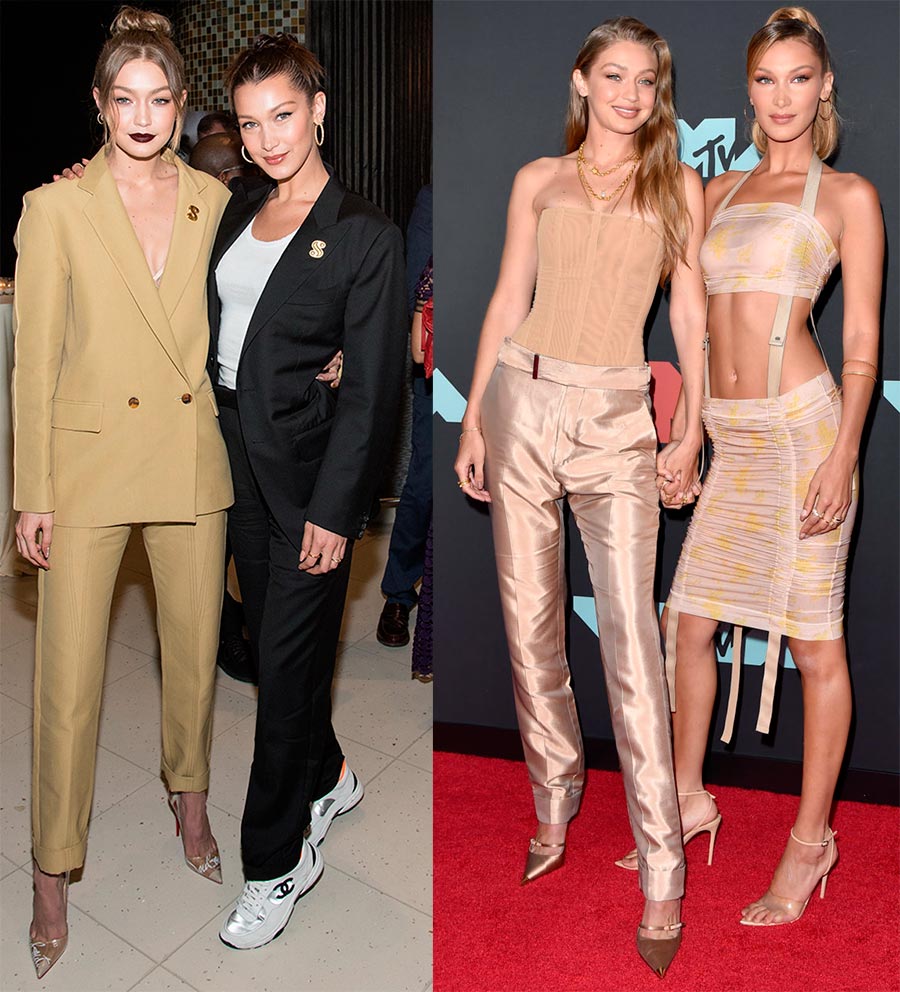 Les soeurs Hadid lors d'une fête