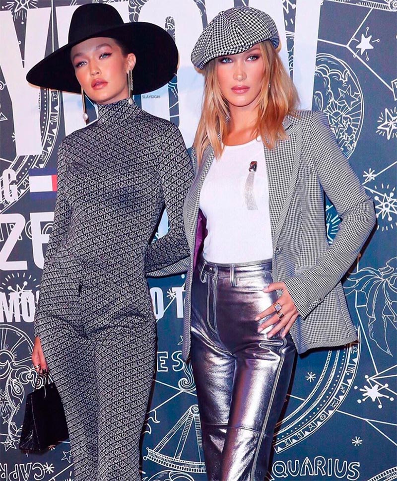 Les soeurs Hadid lors d'une fête