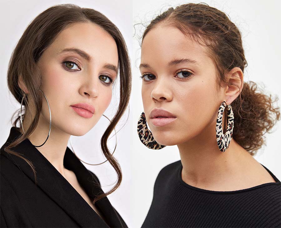 Boucles d'oreilles grandes créoles