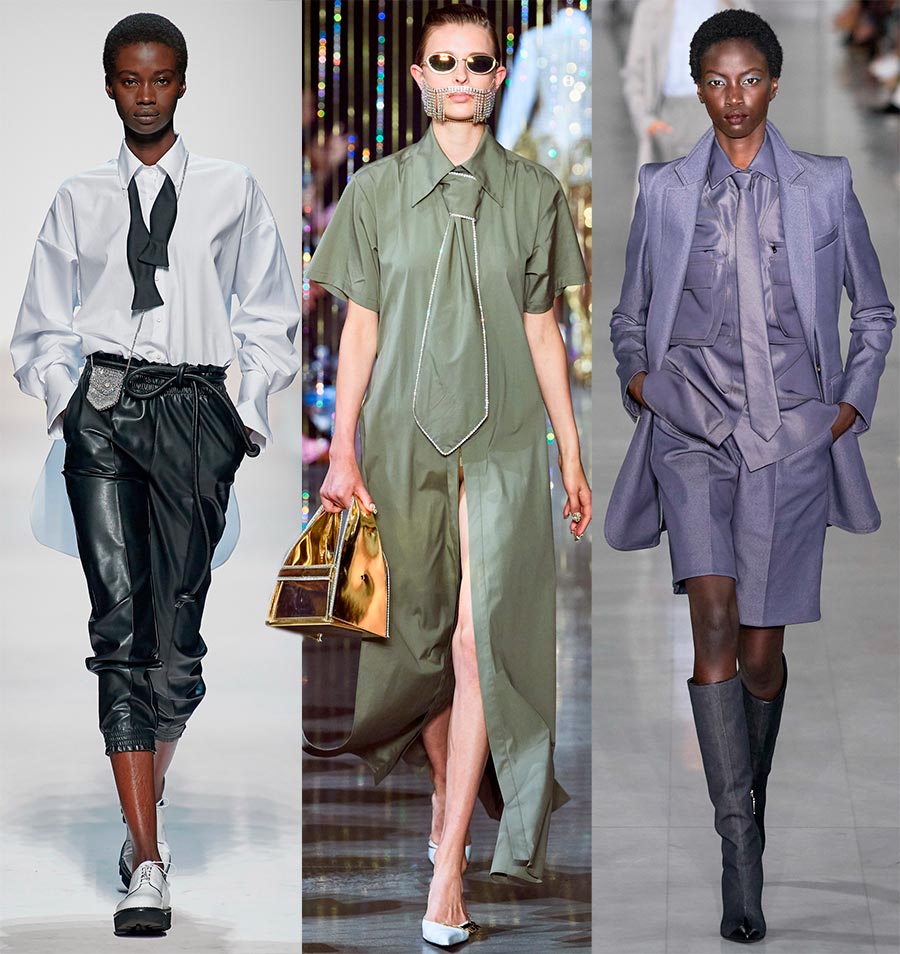 Cravate dans la garde-robe des femmes