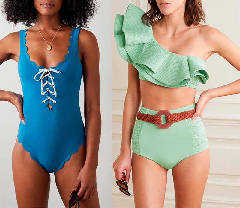 Nuances à la mode de maillots de bain