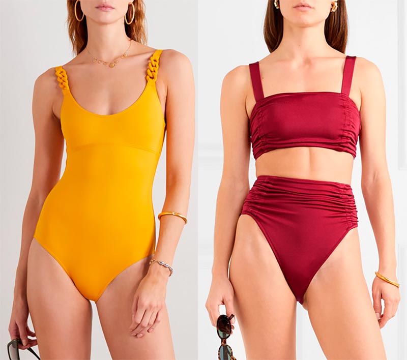Nuances à la mode de maillots de bain