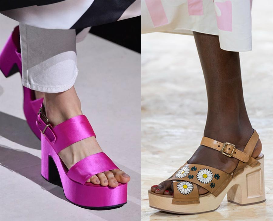 Sandales à plateforme