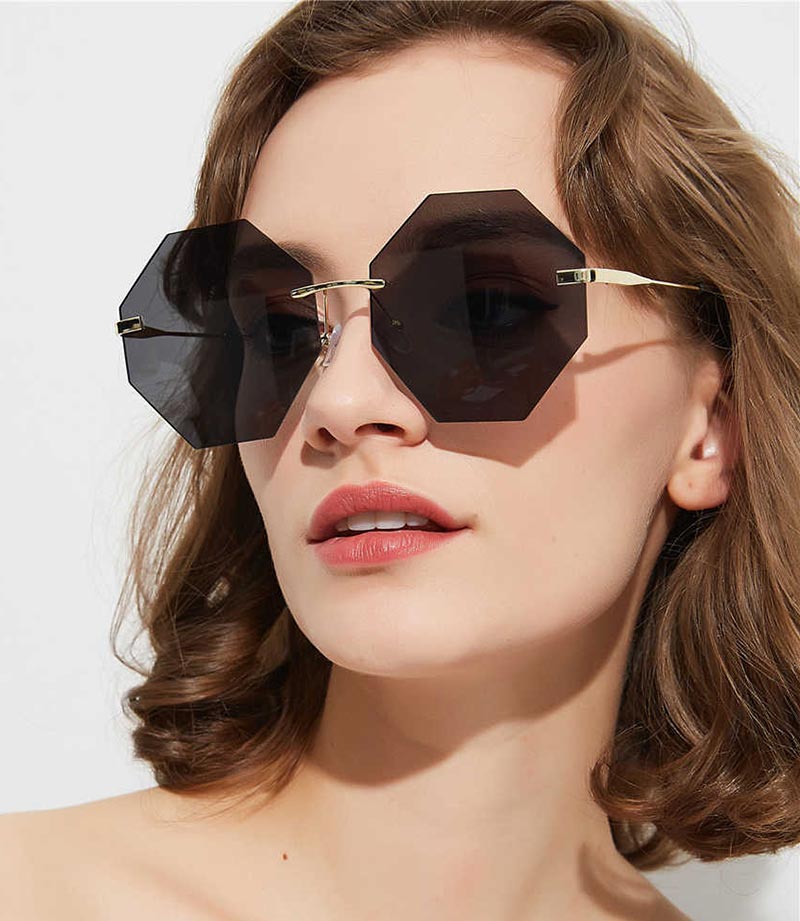 Cadre géométrique à la mode