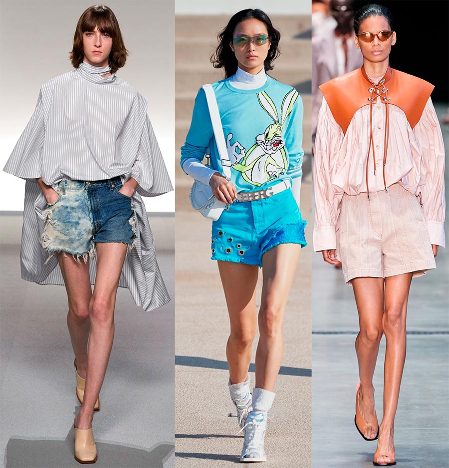 Short en jean à la mode