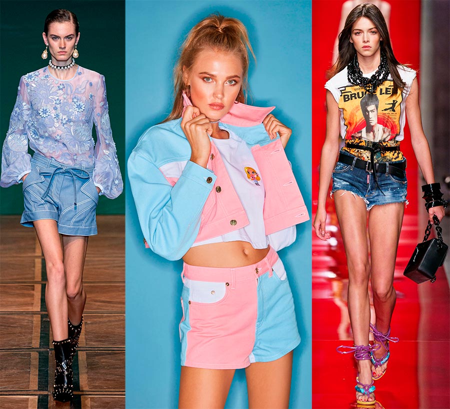 Short en jean à la mode