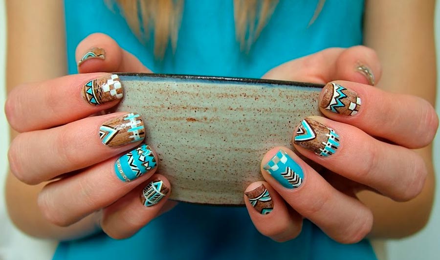 Géométrie en manucure