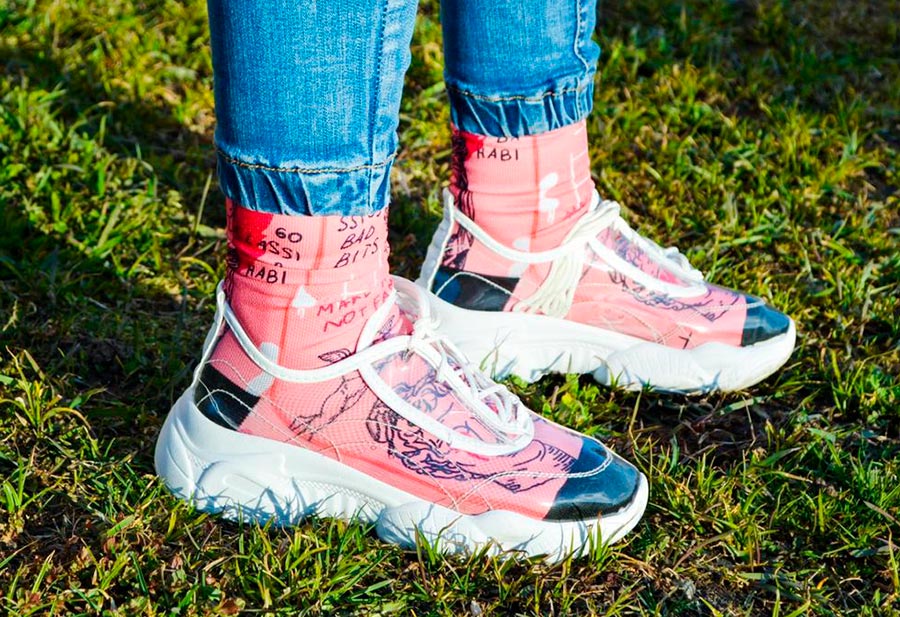 Baskets transparentes