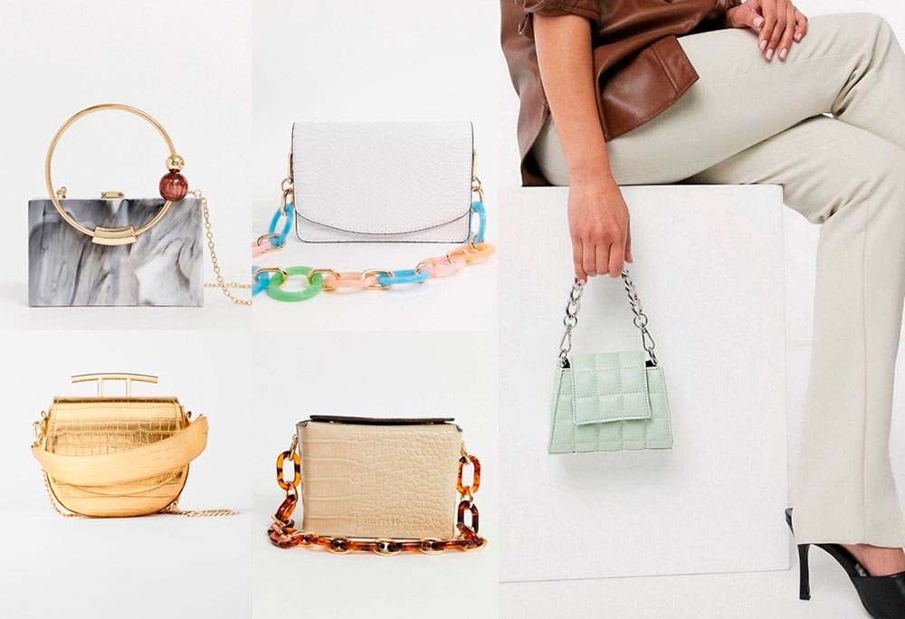 Sacs à main avec poignées inhabituelles