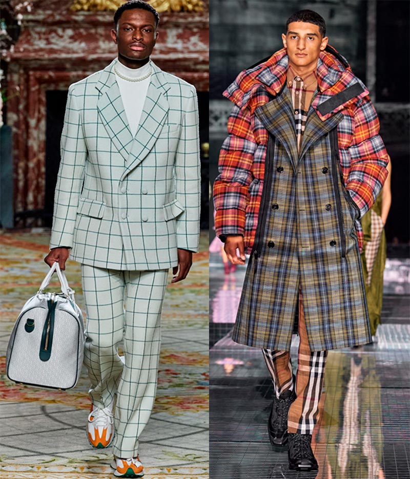 Imprimé carreaux automne-hiver