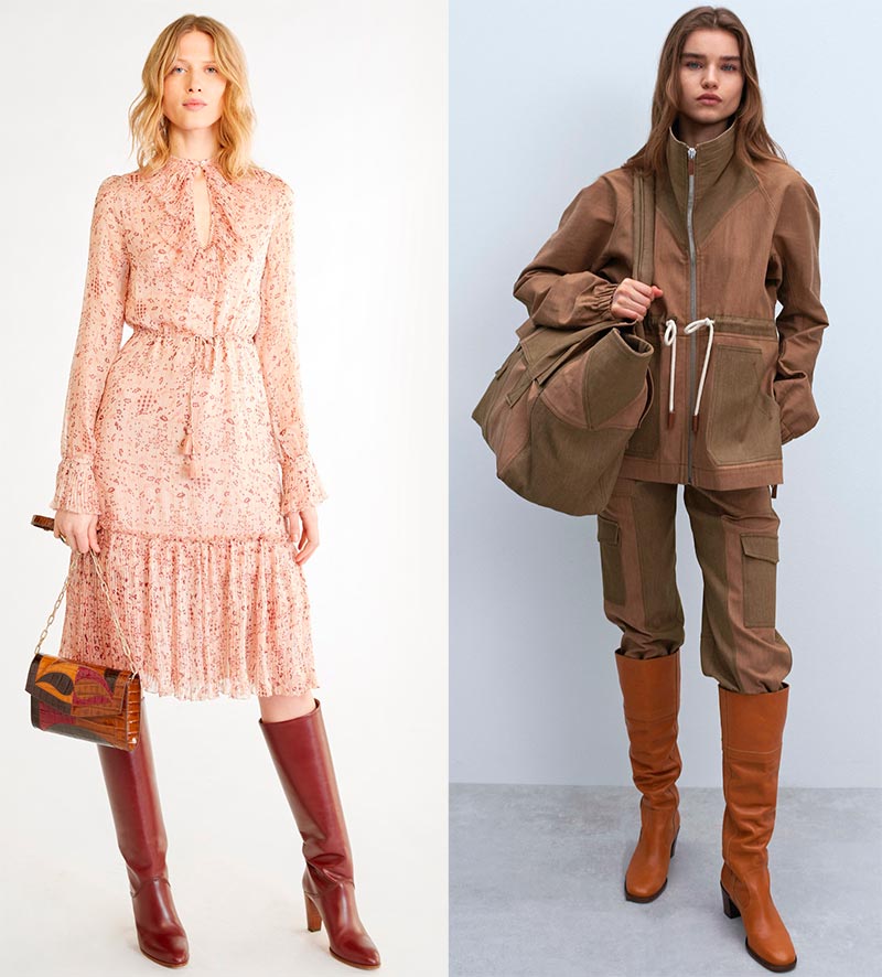 Bottes hautes à la mode