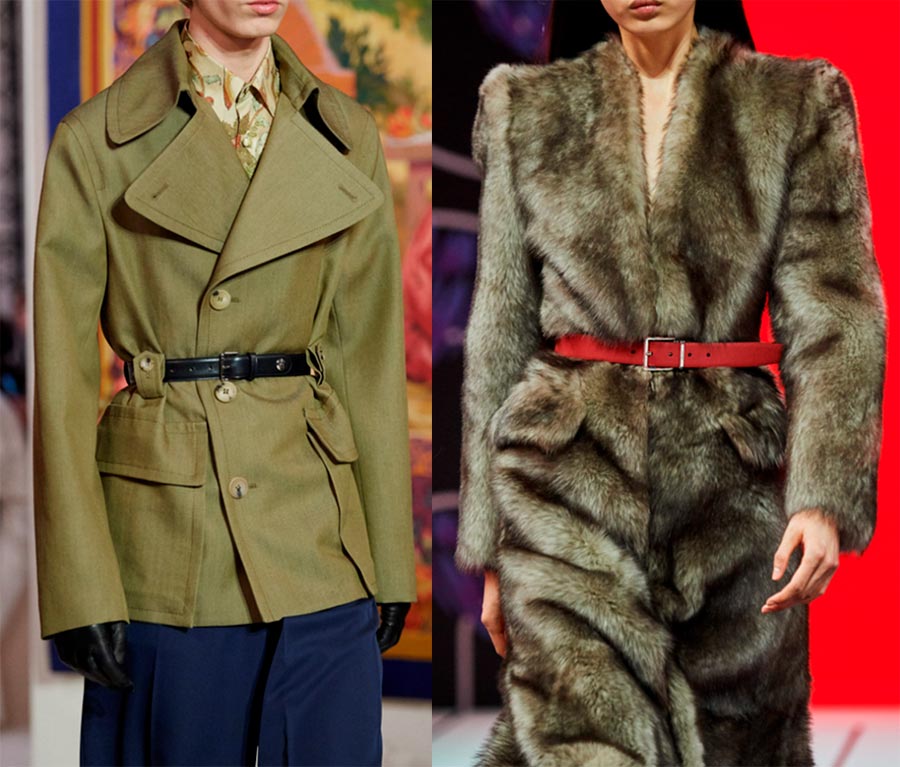 Ceintures étroites à la mode