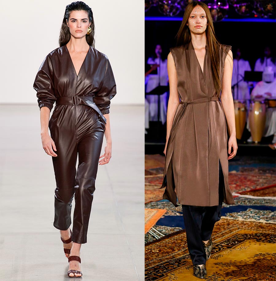 Nuances de vêtements à la mode