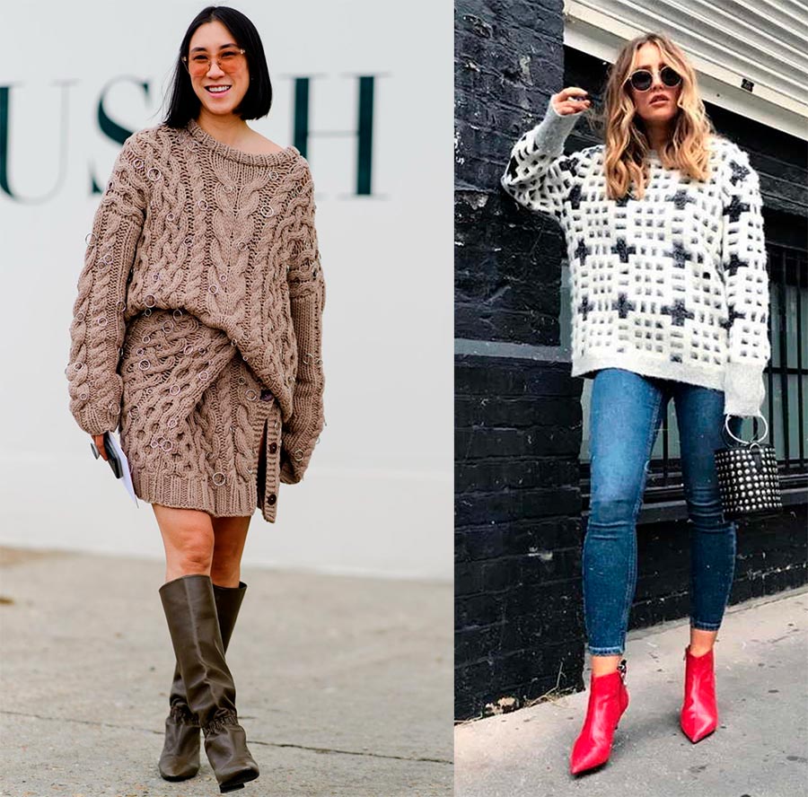 Chandails en grosse maille