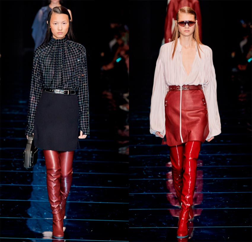 Jupe au-dessus du genou