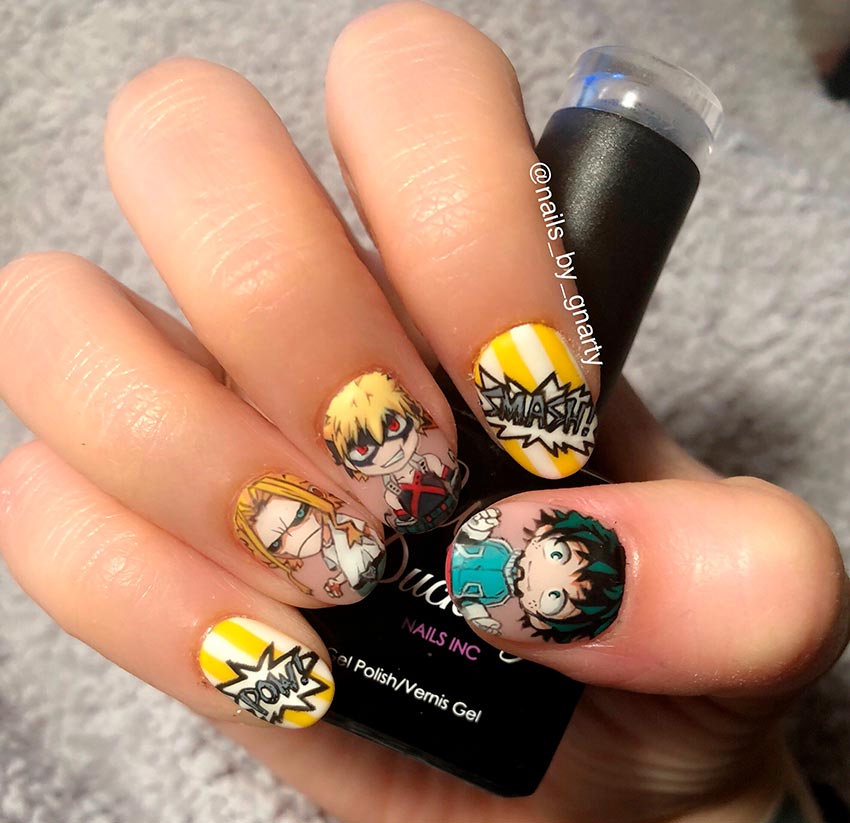 Manucure japonaise: dessins d'ongles de style anime