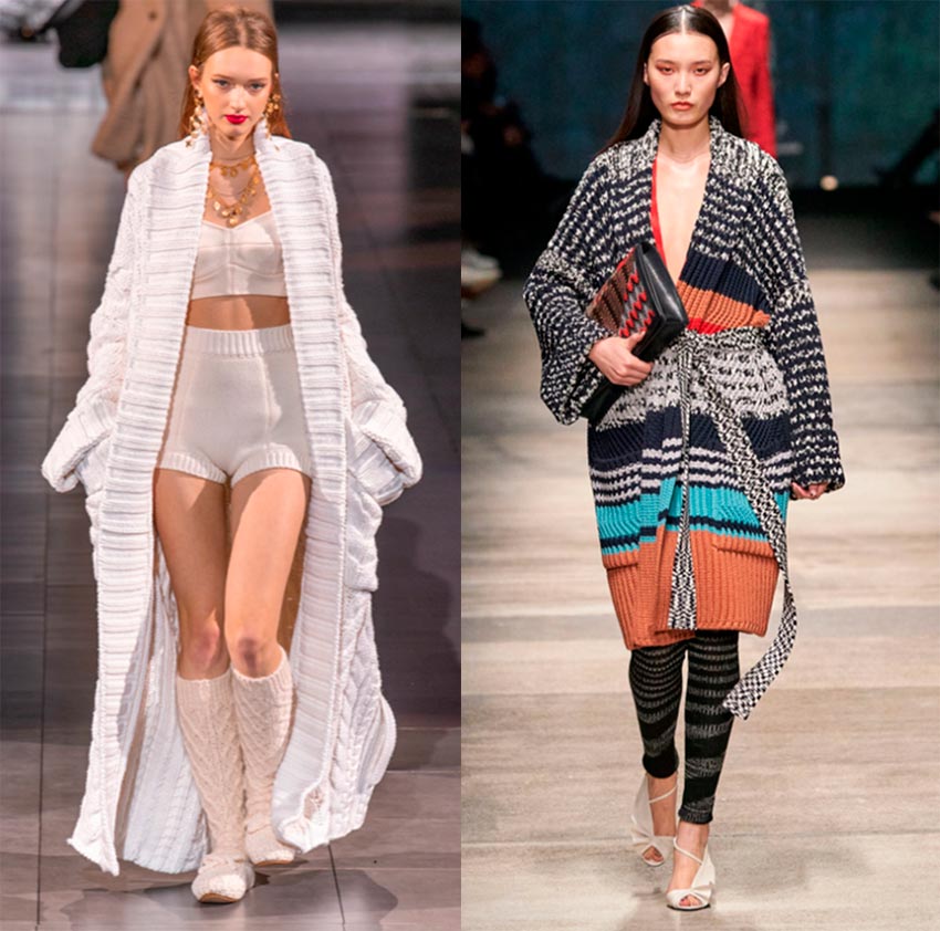 Manteau femme tricoté