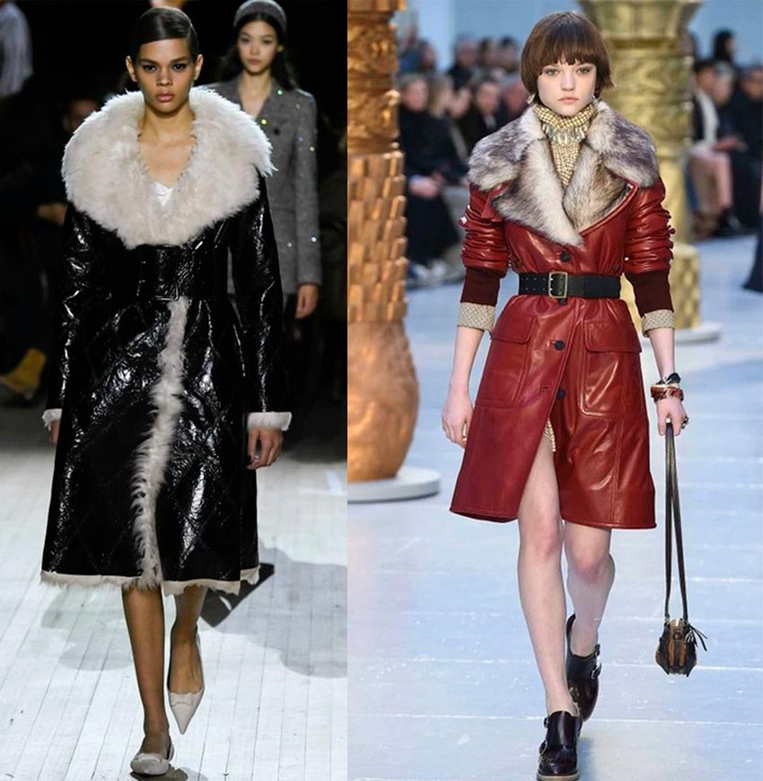 Manteaux en peau de mouton pour femmes à la mode