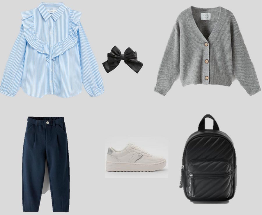 garde-robe d'école pour les filles