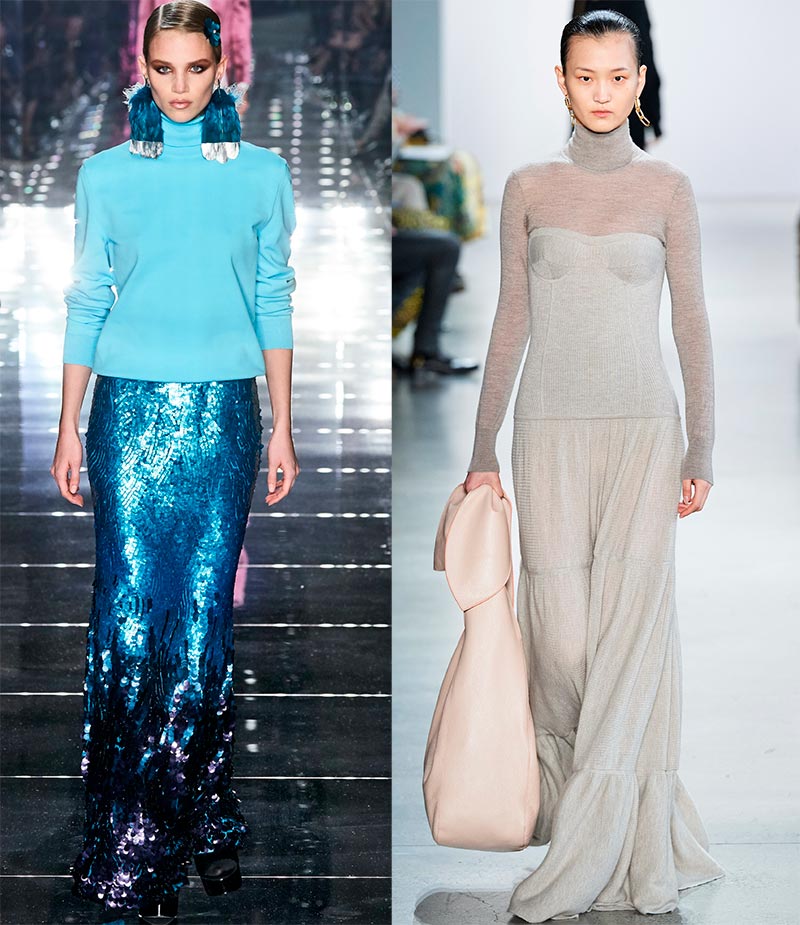 Cols roulés à la mode