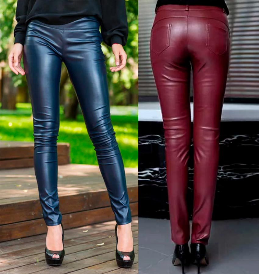 Legging en cuir