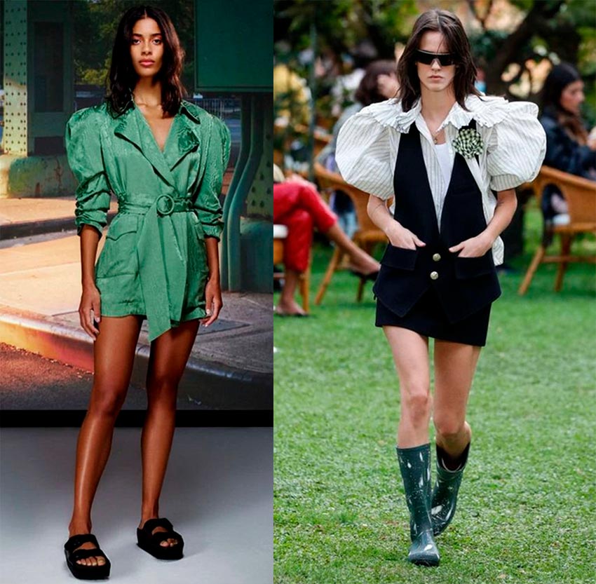 Tendance épaules volumineuses