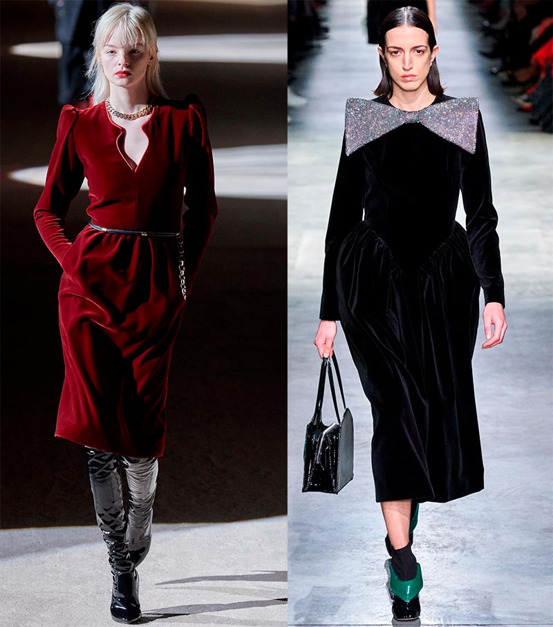 Robes douillettes en velours