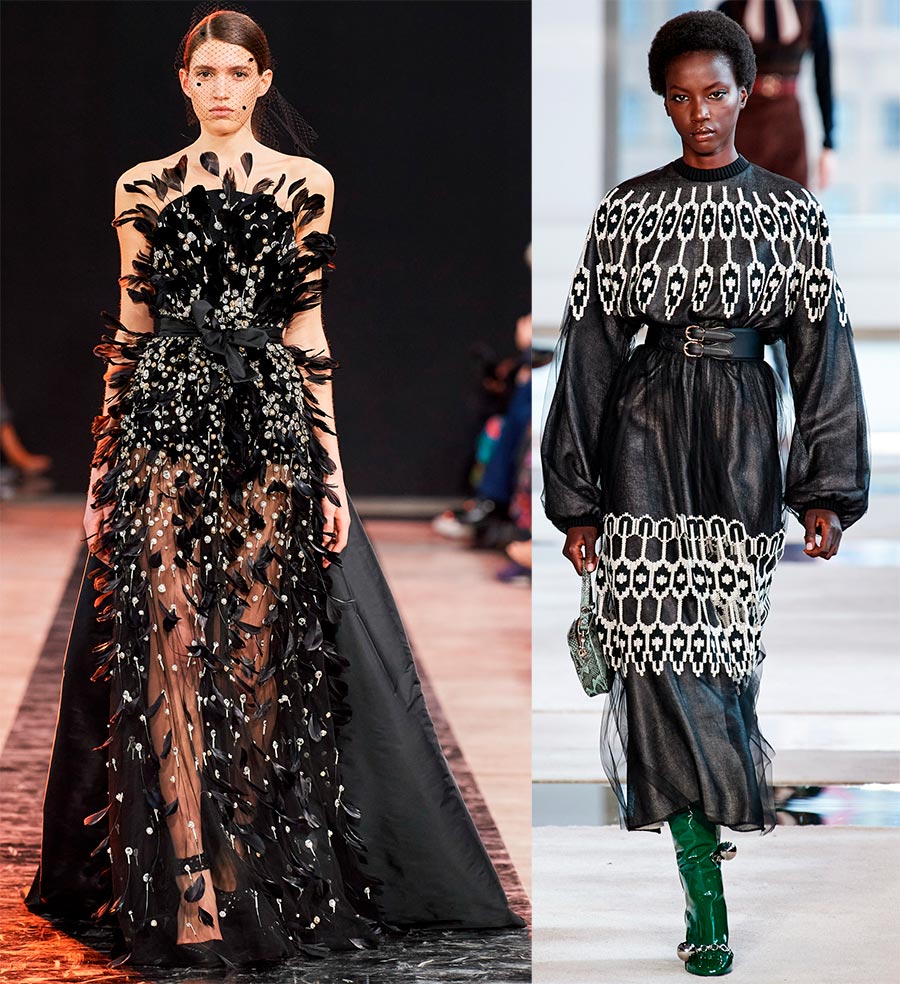 Robes inhabituelles lumineuses