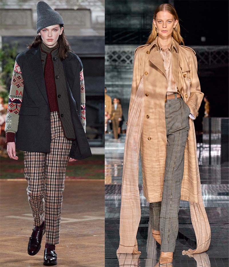 Pantalon à carreaux