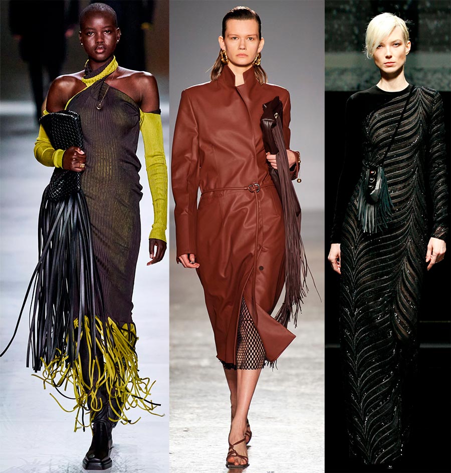 Vêtements de mode à franges