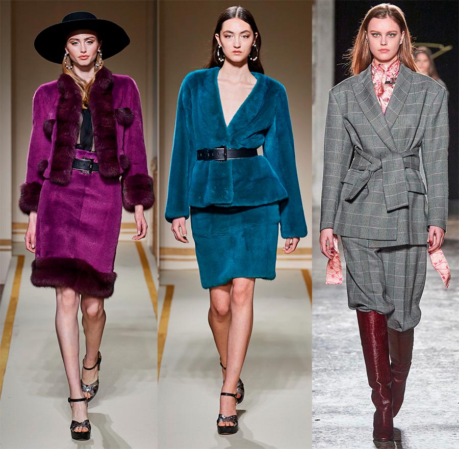 De beaux costumes d'hiver