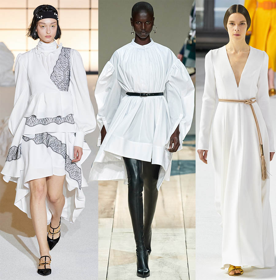 Robe blanche pour le nouvel an