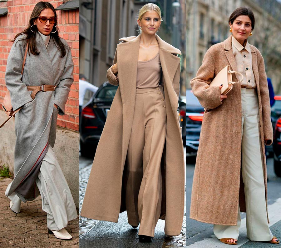 Pantalon Palazzo avec manteau