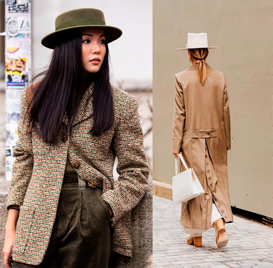 Chapeau canotier en feutre