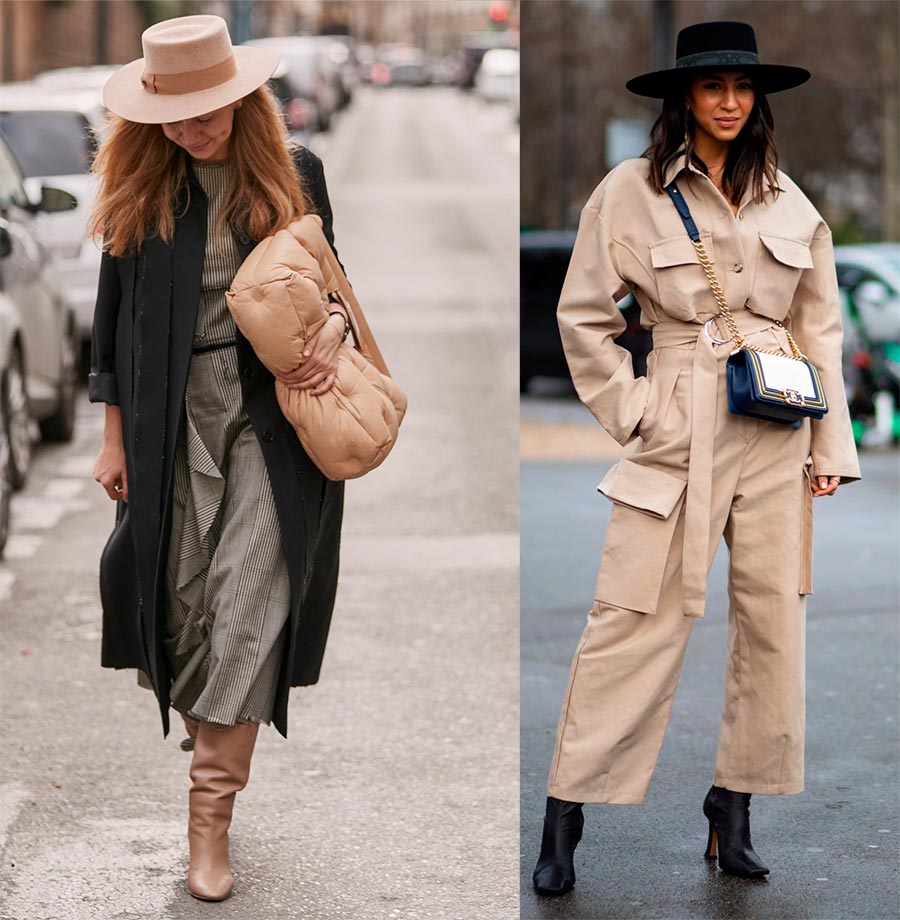 Chapeau canotier en feutre