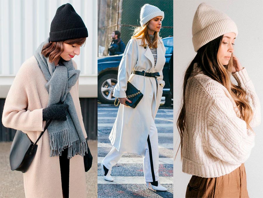 Bonnets tricotés pour femmes