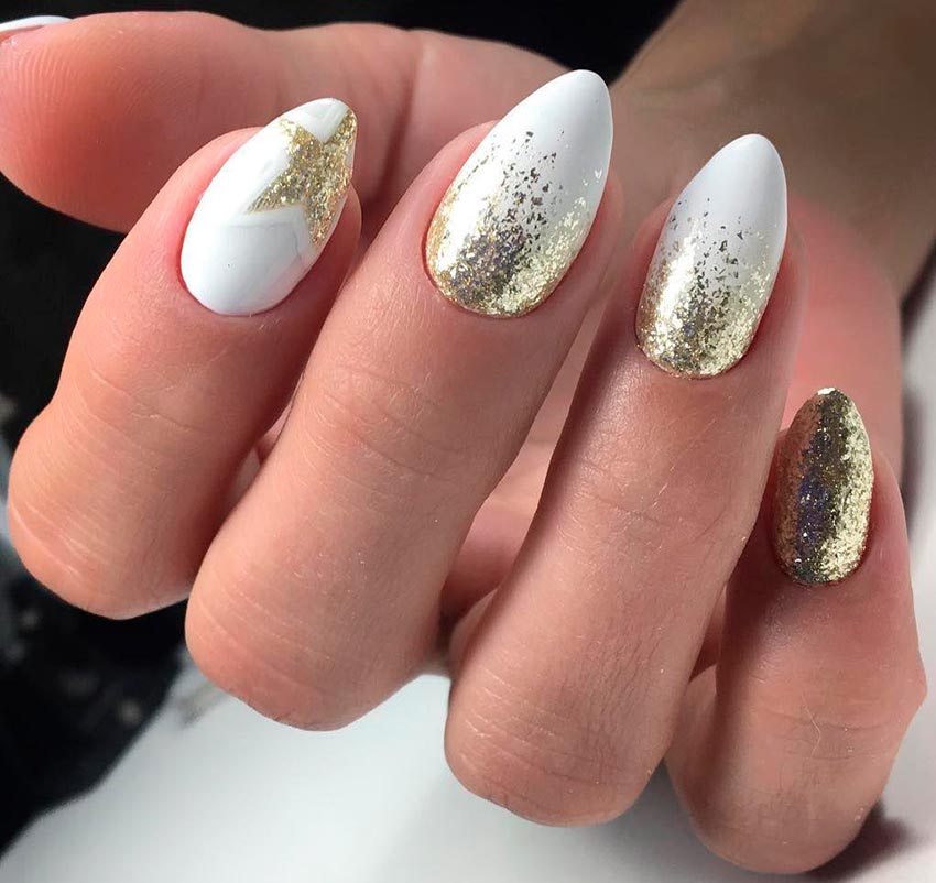 Manucure blanche comme neige