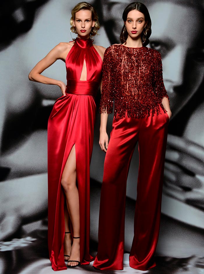 Rouge dans les vêtements