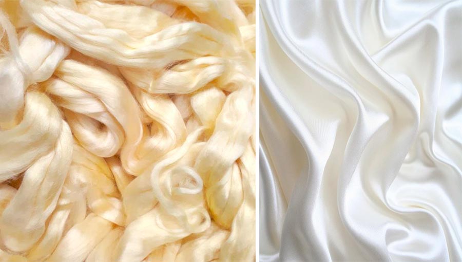 Fabrication de tissus de soie