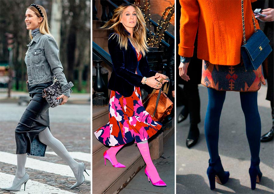 Des collants assortis aux chaussures